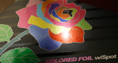 colored foil stamped printing